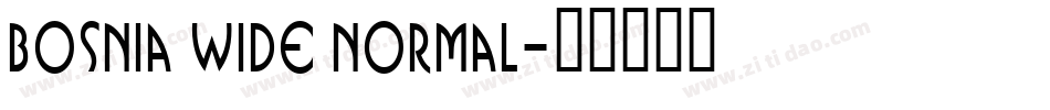 Bosnia Wide Normal字体转换